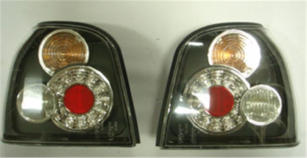 YEDEK PARÇAVolkswagen Golf- 3- 92/98 Modifiye Stop Lambası Sağ/Sol Set 2 Parça Ledli Siyah -MEYDAN1007-1530