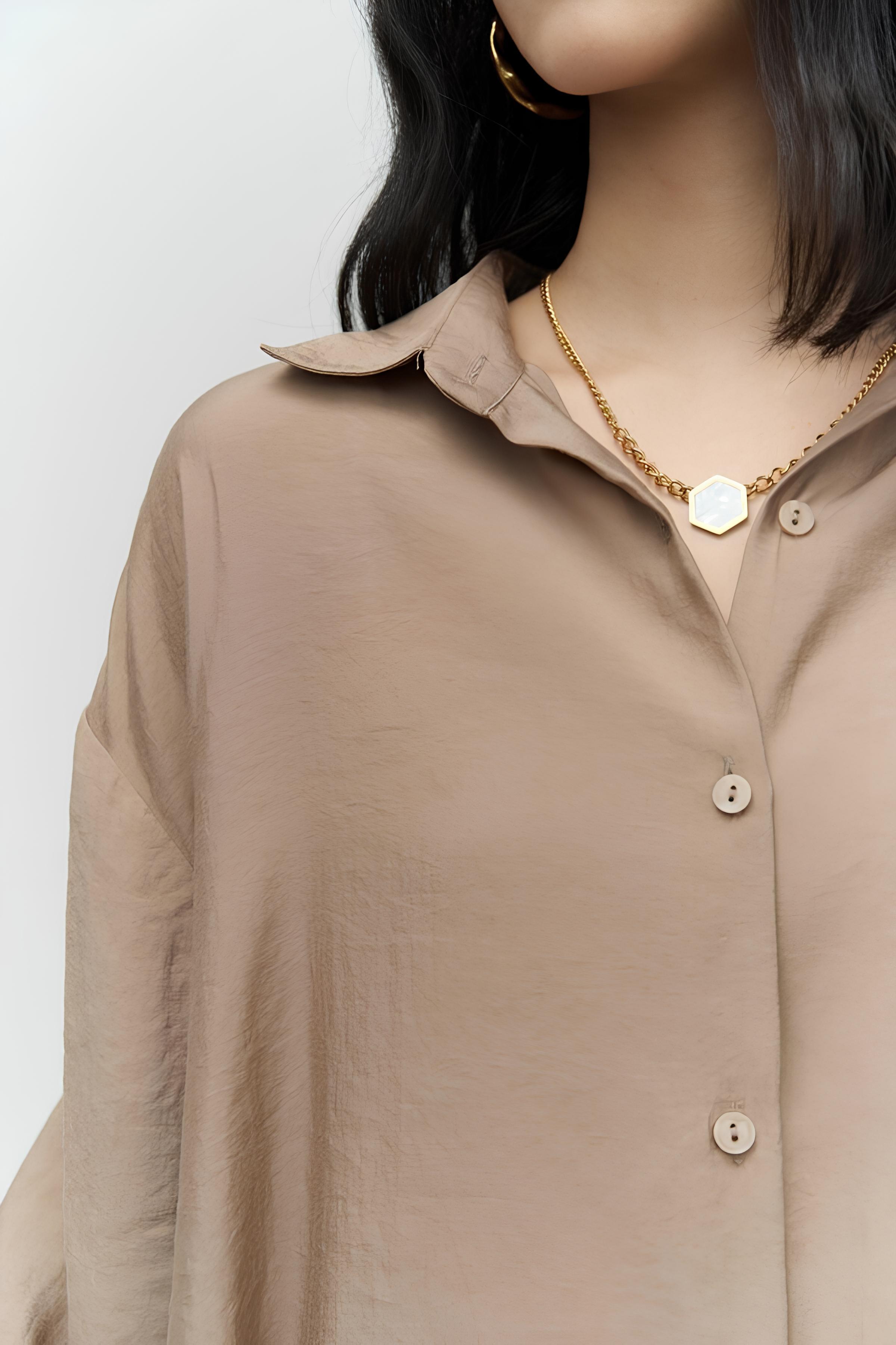 Vizon Oversize Gömlek mkn5020