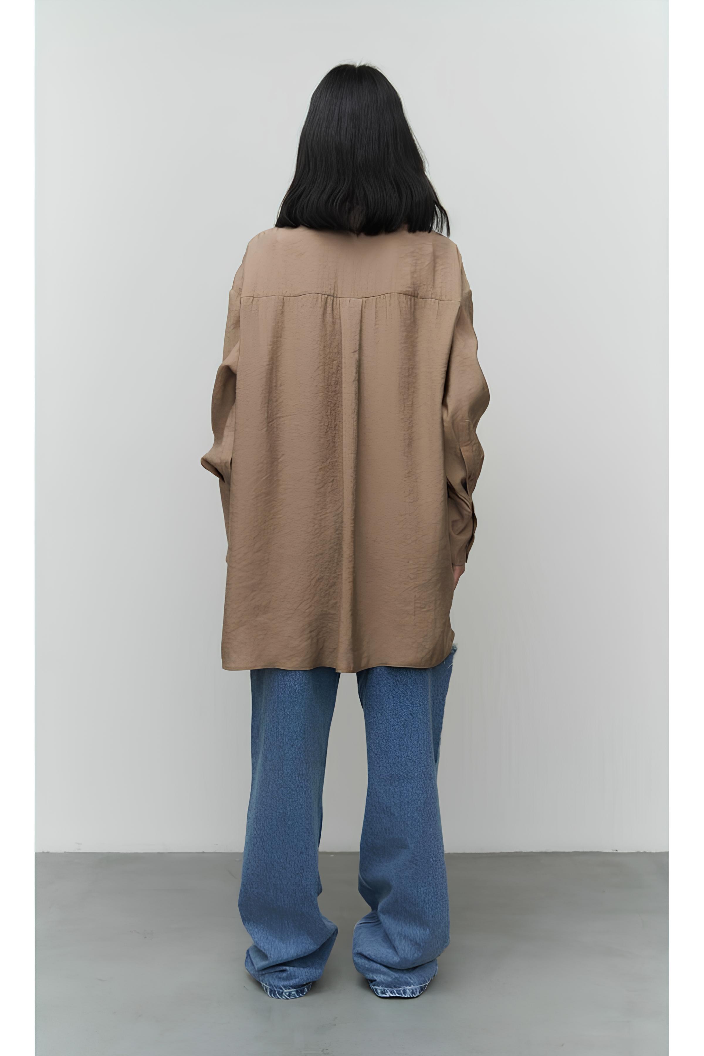 Vizon Oversize Gömlek mkn5020