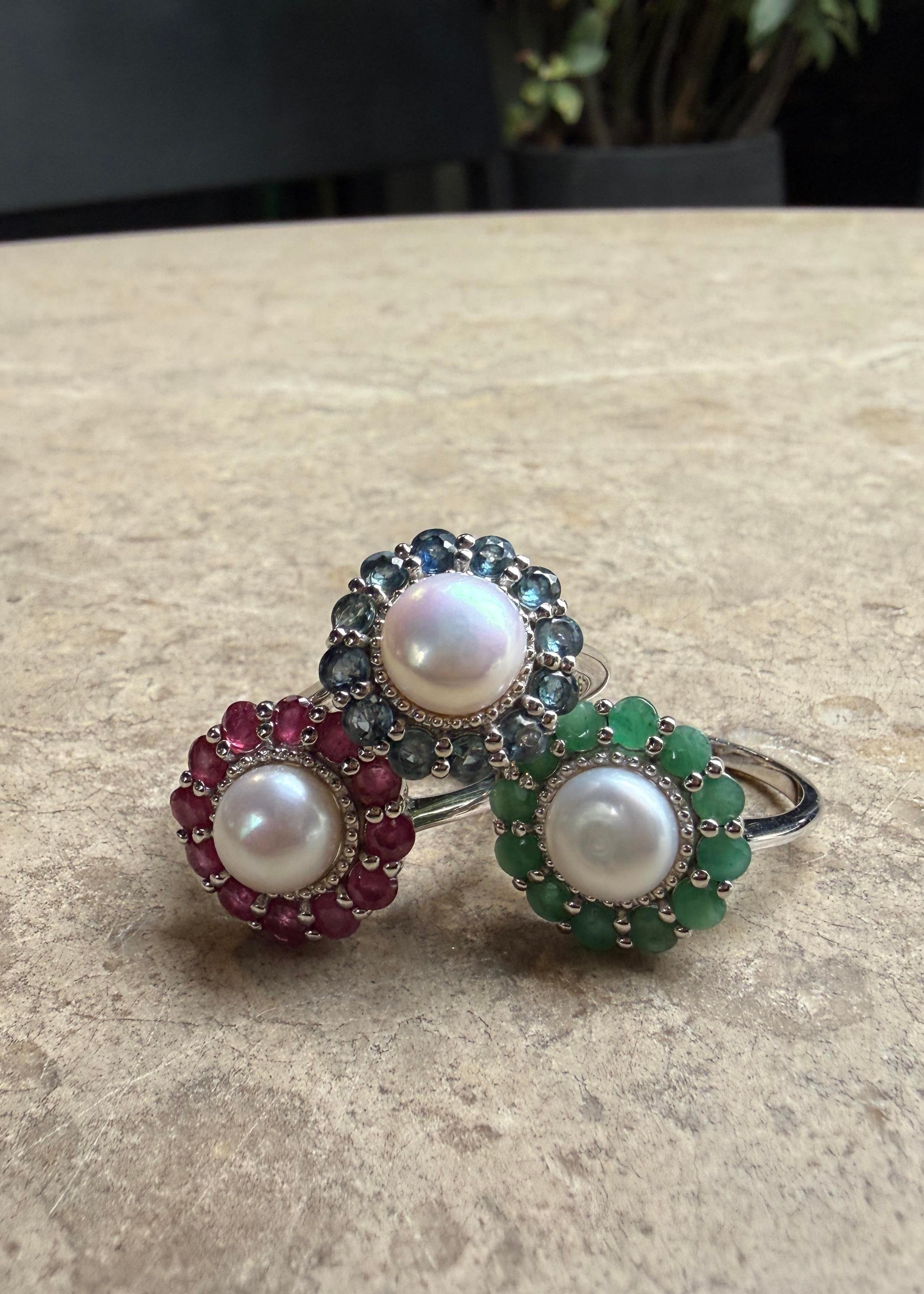 İnci London Topaz Yüzük 