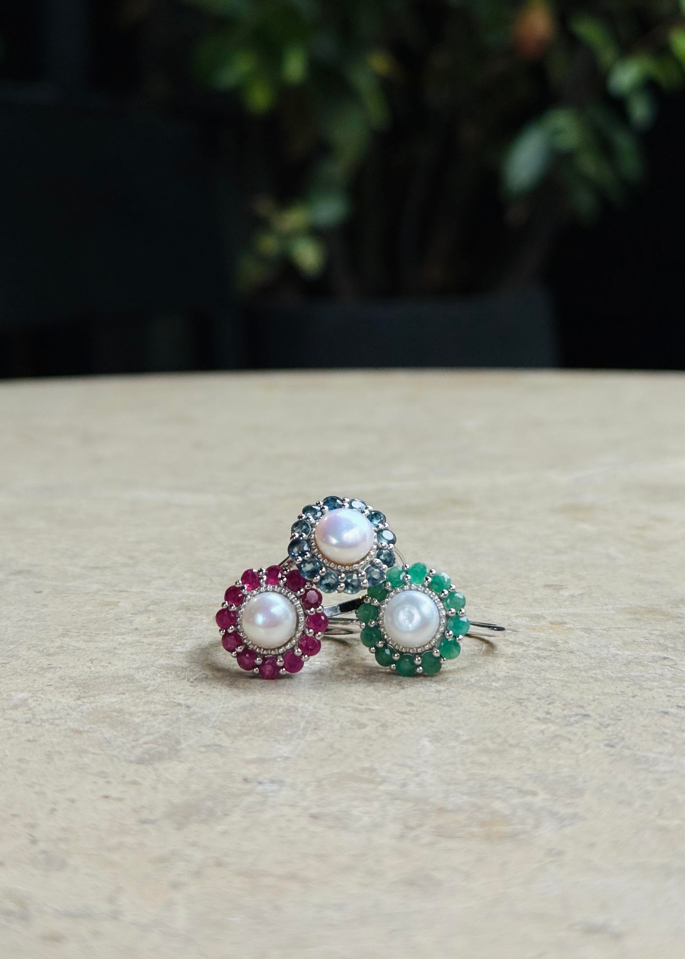 İnci London Topaz Yüzük 