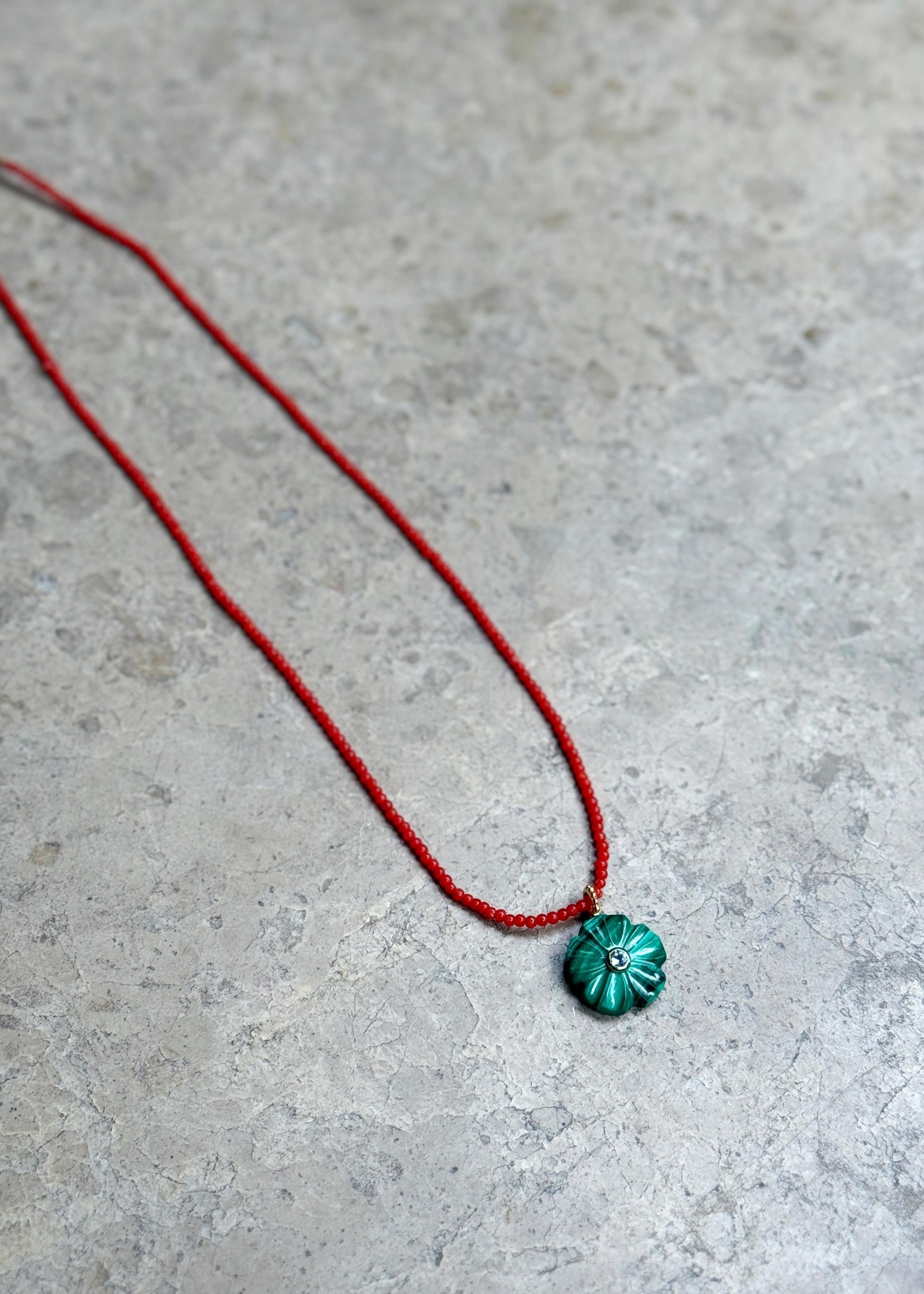 Malachite Mercan Kolye 