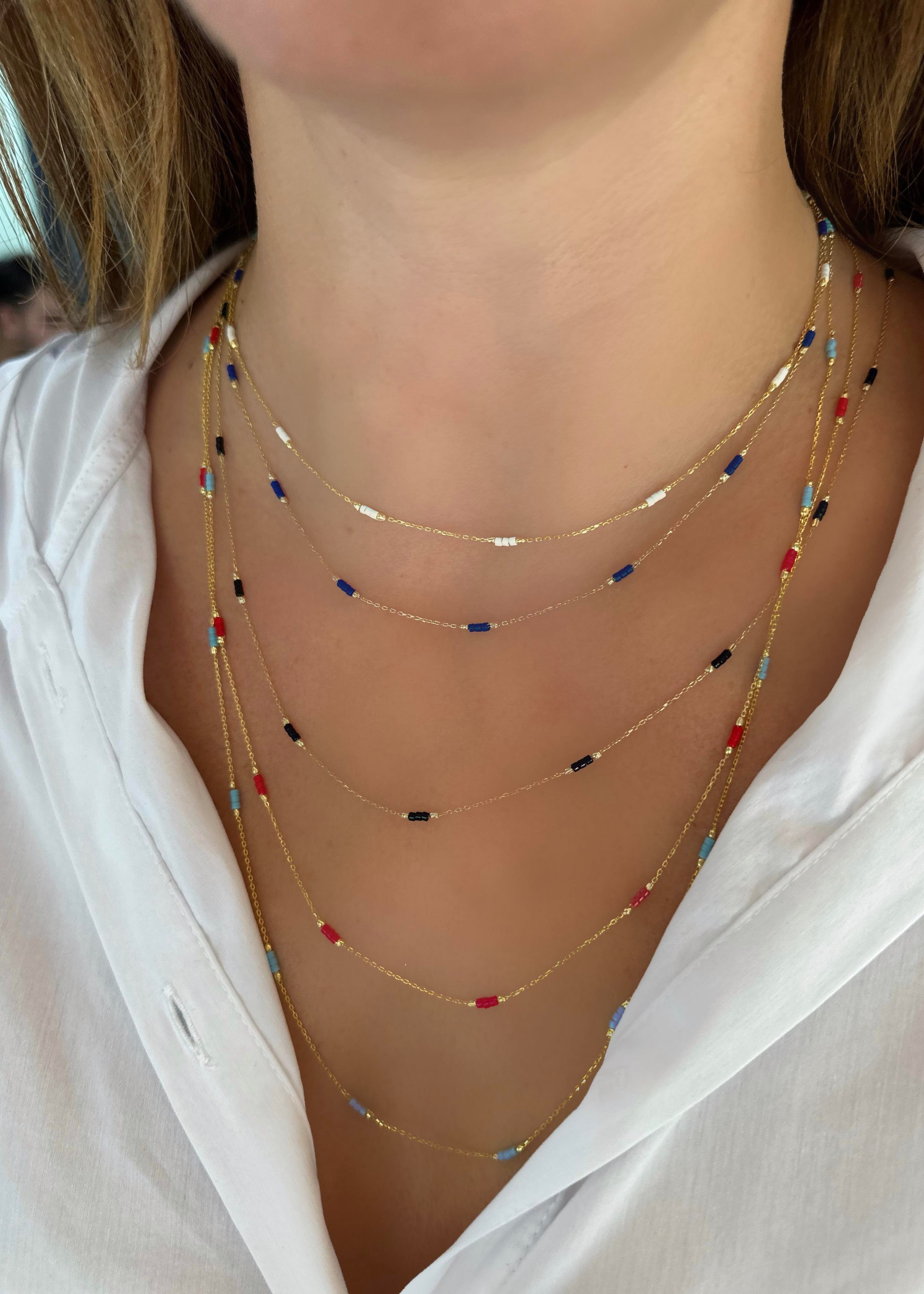 Mix Gemstone Kolye 