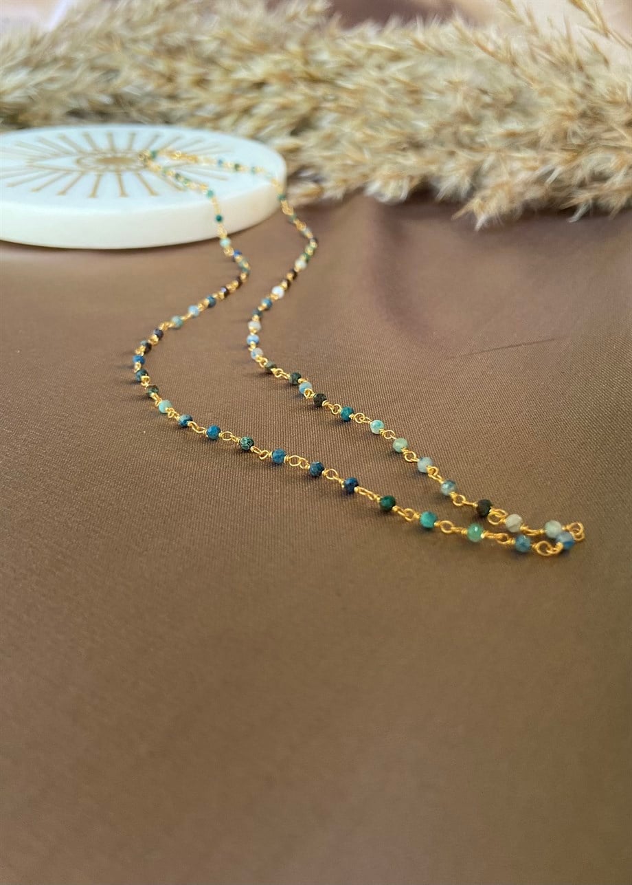 Mix Gemstone Kolye 45 cm