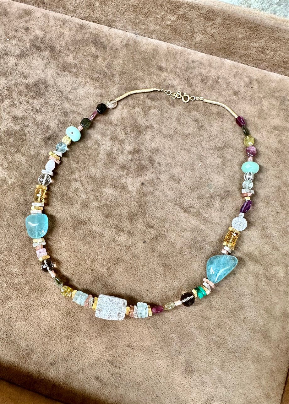 Mix Gemstone Kolye