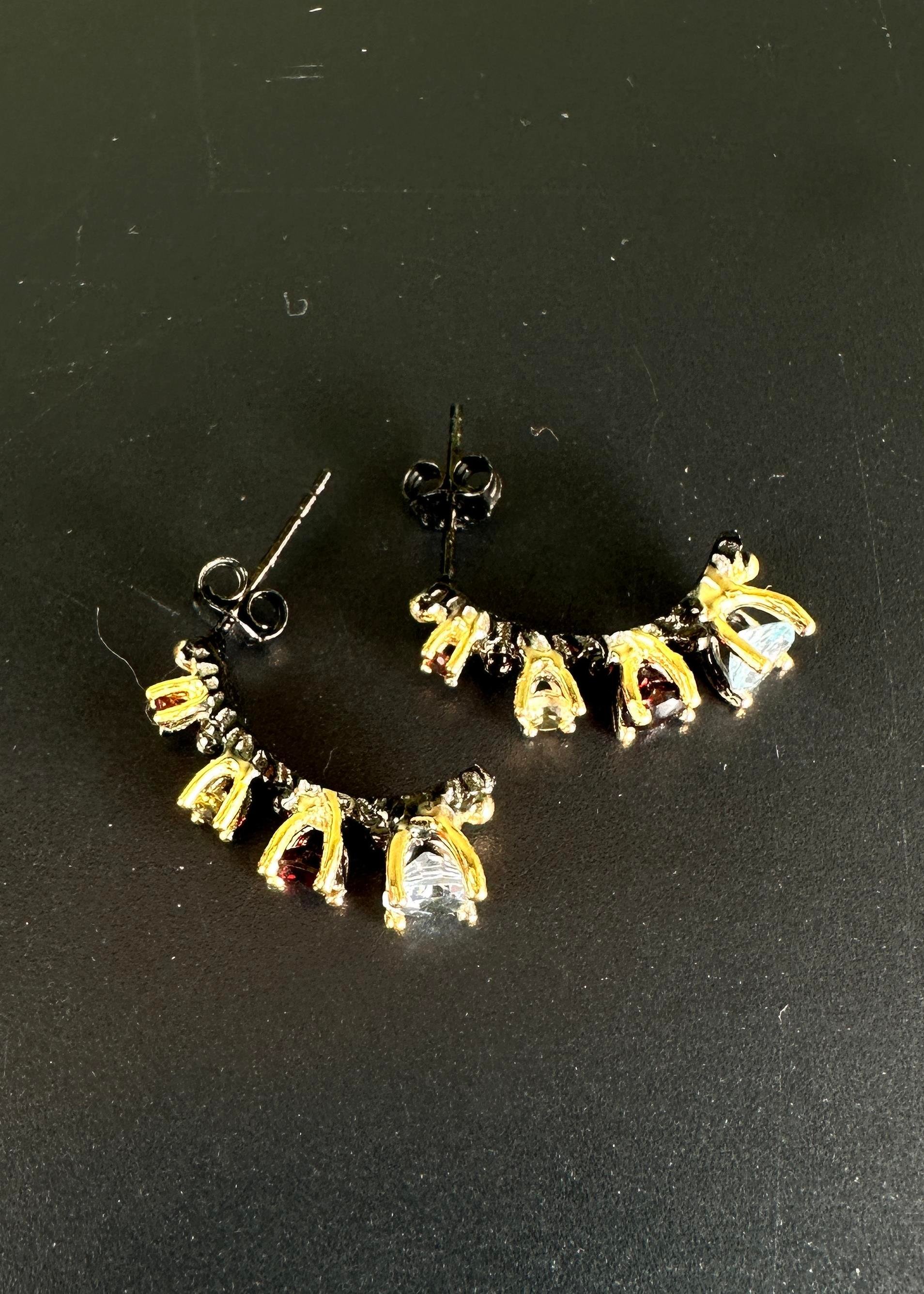 Mix Gemstone Küpe 