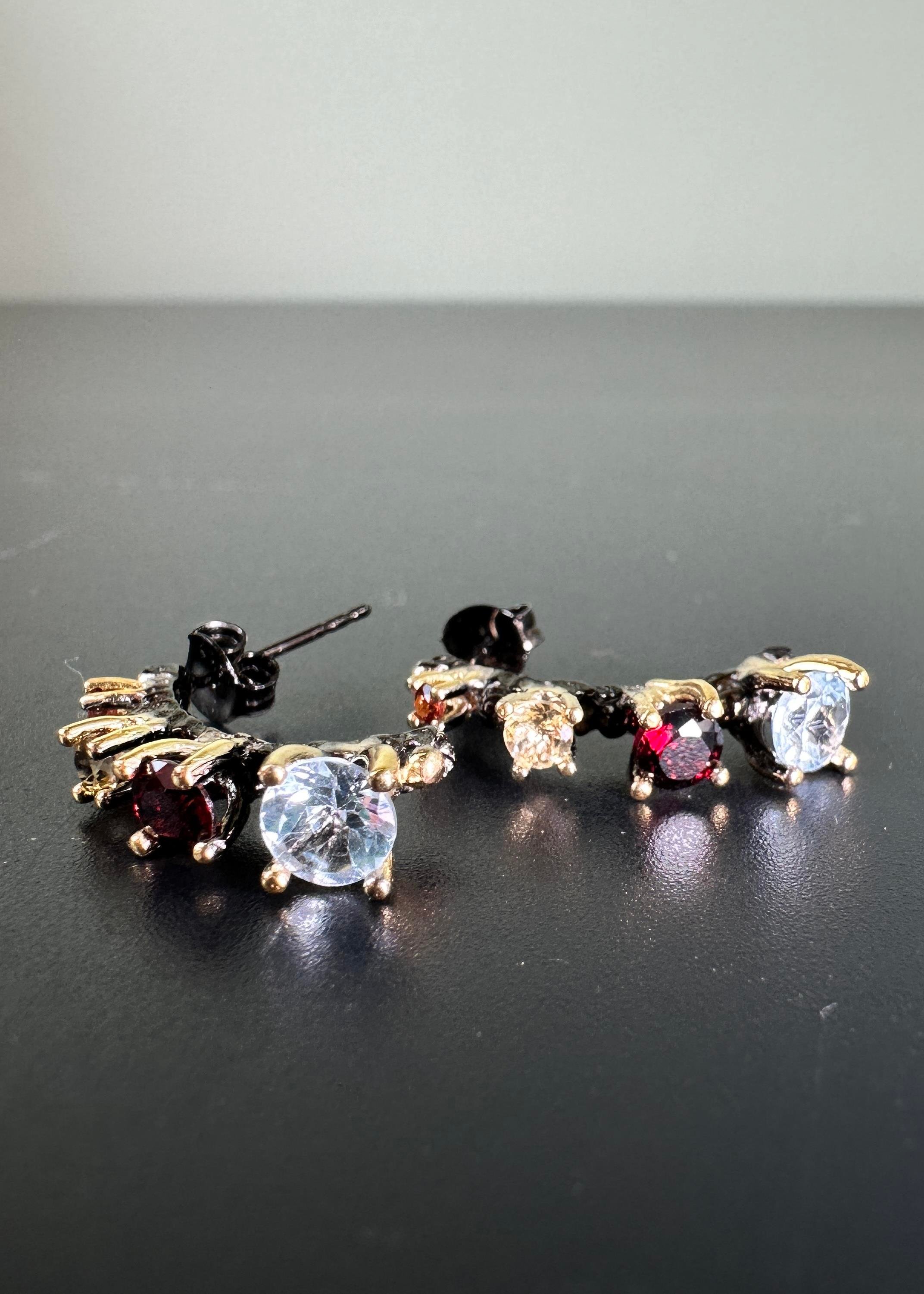 Mix Gemstone Küpe 