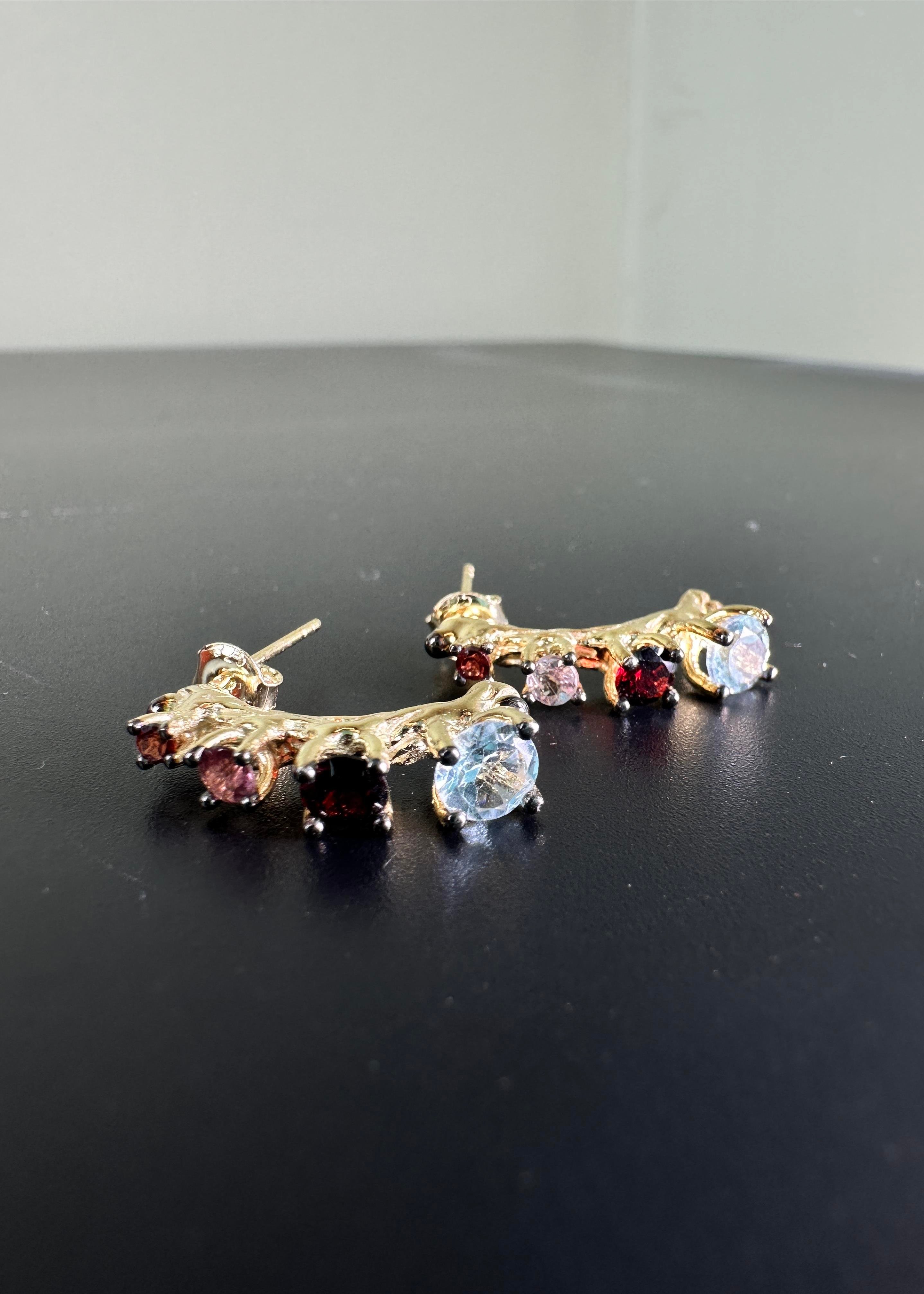Mix Gemstone Küpe