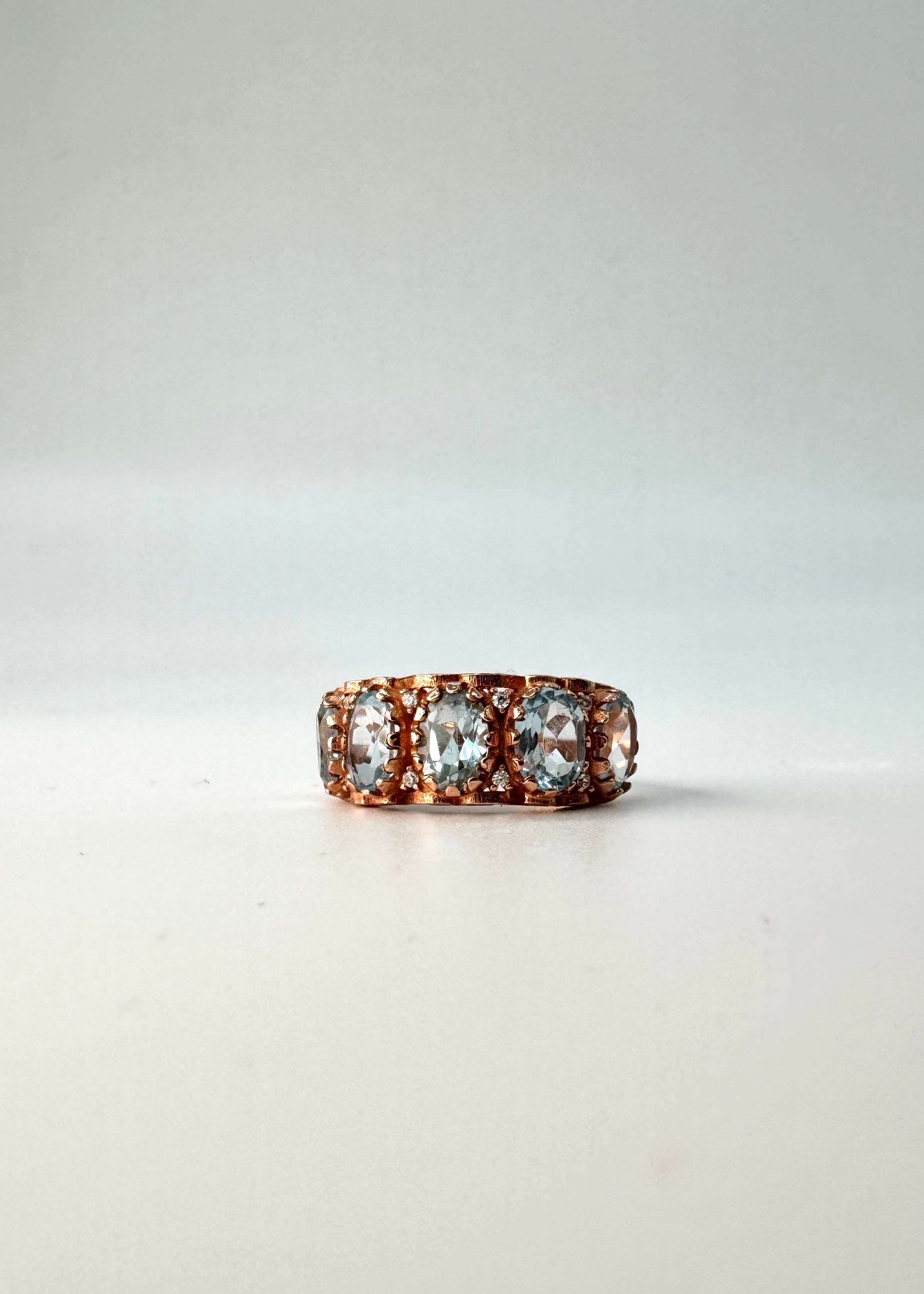 Topaz Rose Gümüş Yüzük