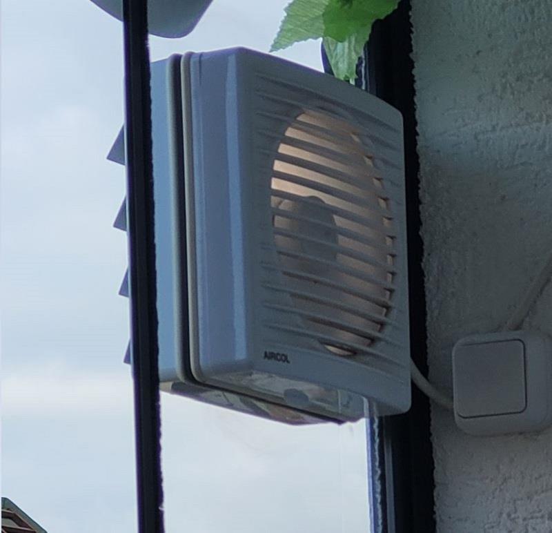 Aircol 150C MP Cam ve Duvar Tipi Aspiratör Mekanik Panjurlu 10 Adet Koli