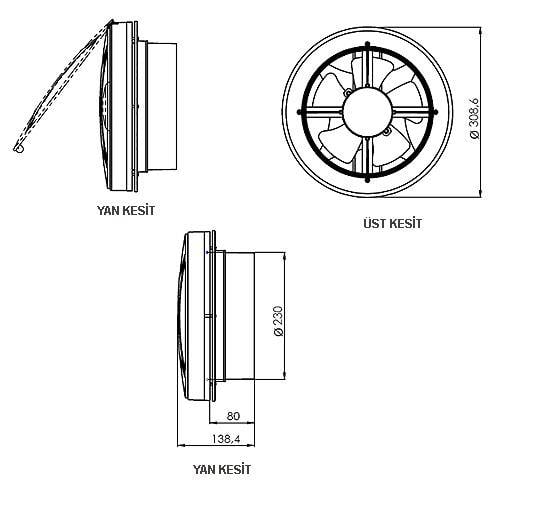 Aircol 25 K Kapaklı Aspiratör
