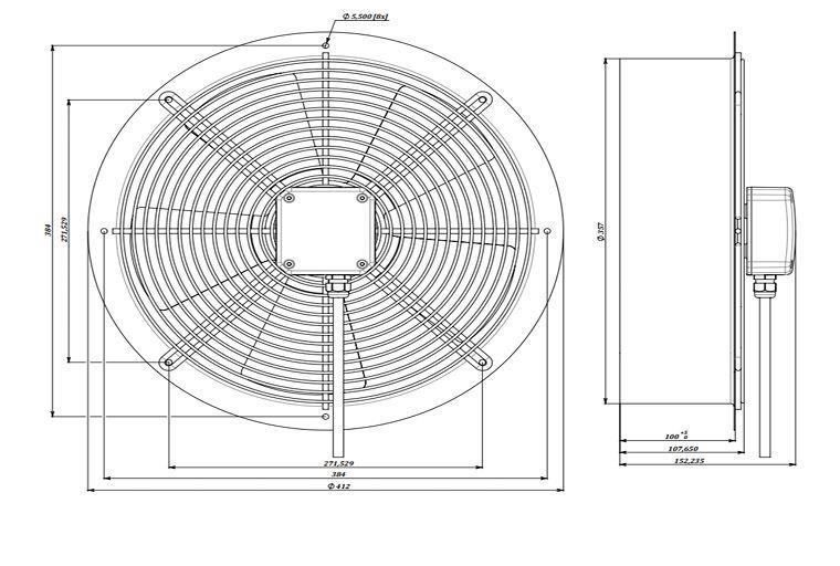 Aircol 350 MS Sac Gövdeli Aspiratör