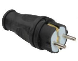 Avf Kauçuk 16A Topraklı Düz Fiş