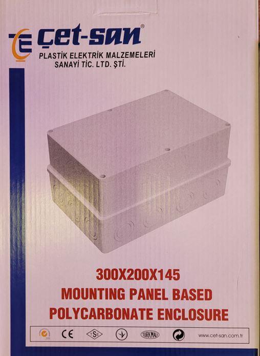 Çetsan 300x200x145 Taban Saclı Termoplastik Buat 1 Adet IP54