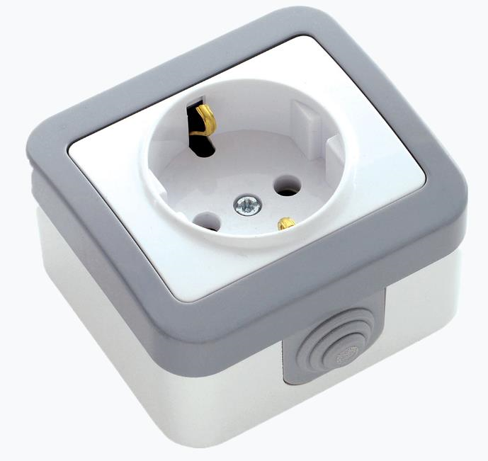 Edna Sıva Üstü Topraklı Priz