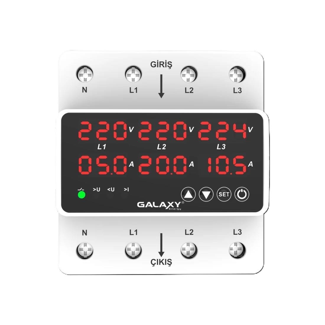 Galaxy Energy 63A Trifaze  Pano Tipi Kontrol Cihazı