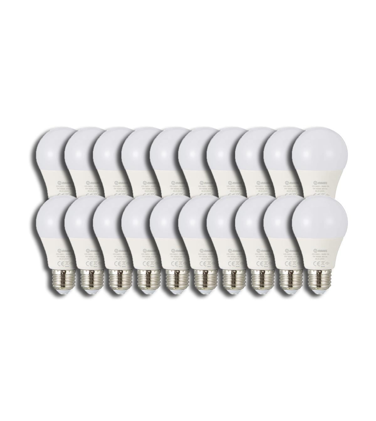 Makel 9W Led Ampul  6500K E27 20 Adet Ekonomik Paket