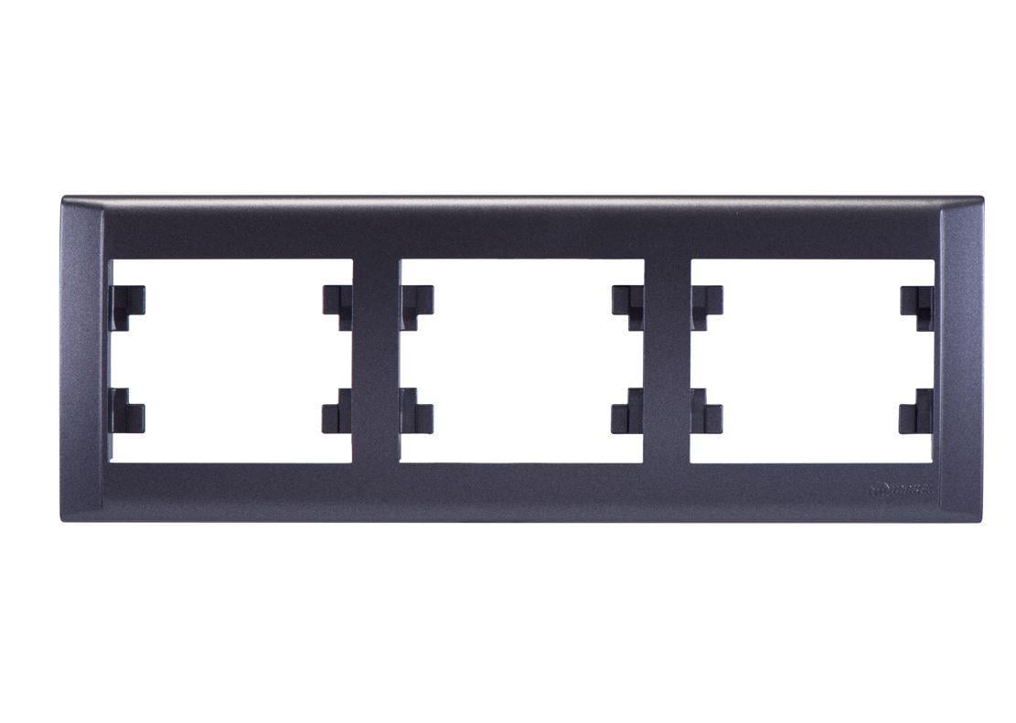 Makel Defne Füme Yatay Üçlü Çerçeve