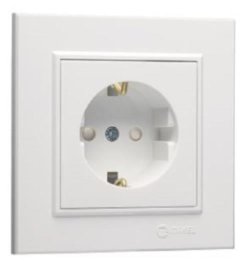 Makel Karea Beyaz Çocuk Korumalı Topraklı Priz