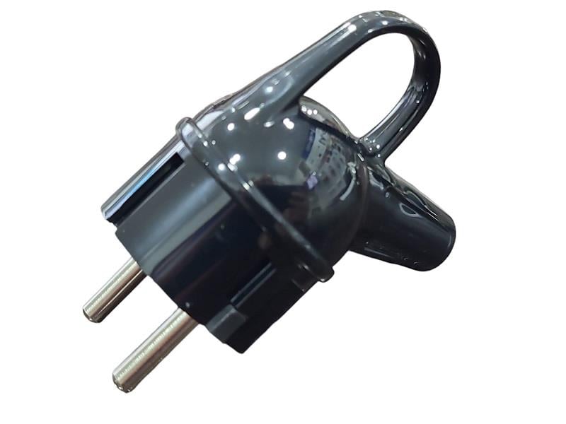 Makel Topraklı Kulplu Fiş Siyah