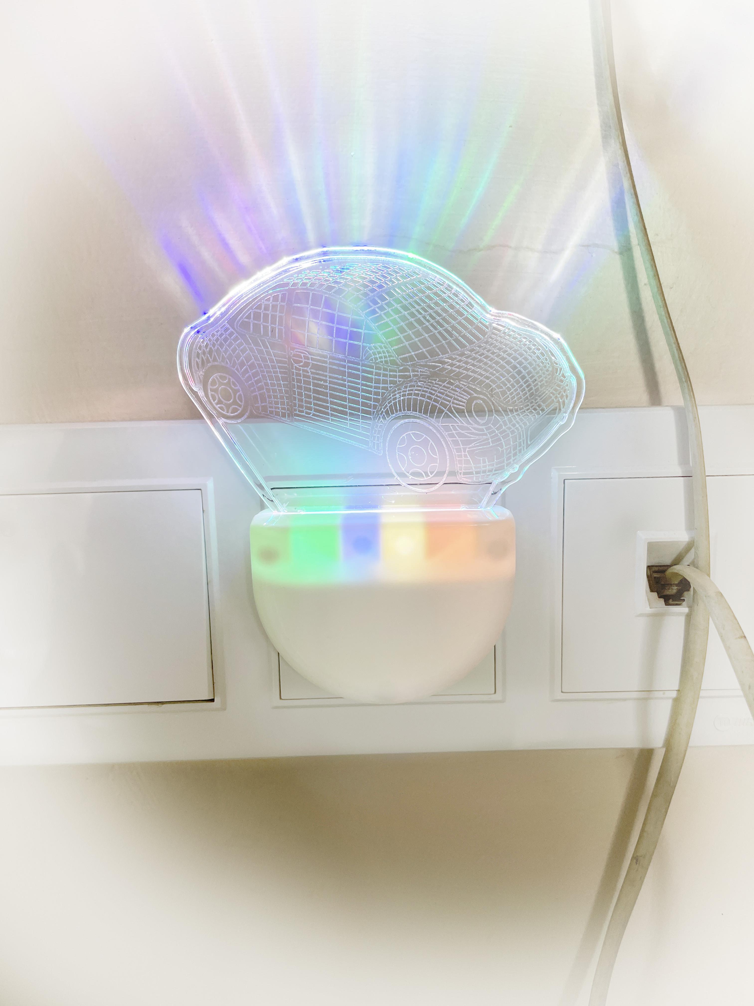 Mini Sium RGB 3 Boyutlu Arabalı Gece Lambası