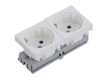 Ne-Ad 45x45 Topraklı Priz 2' li