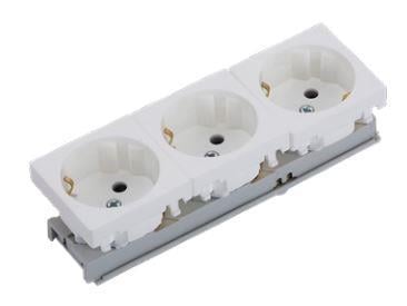 Ne-Ad 45x45 Topraklı Priz 3' lü