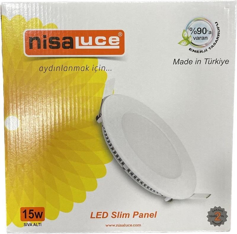 NisaLuce 15W Sıva Altı Led Panel 6500K