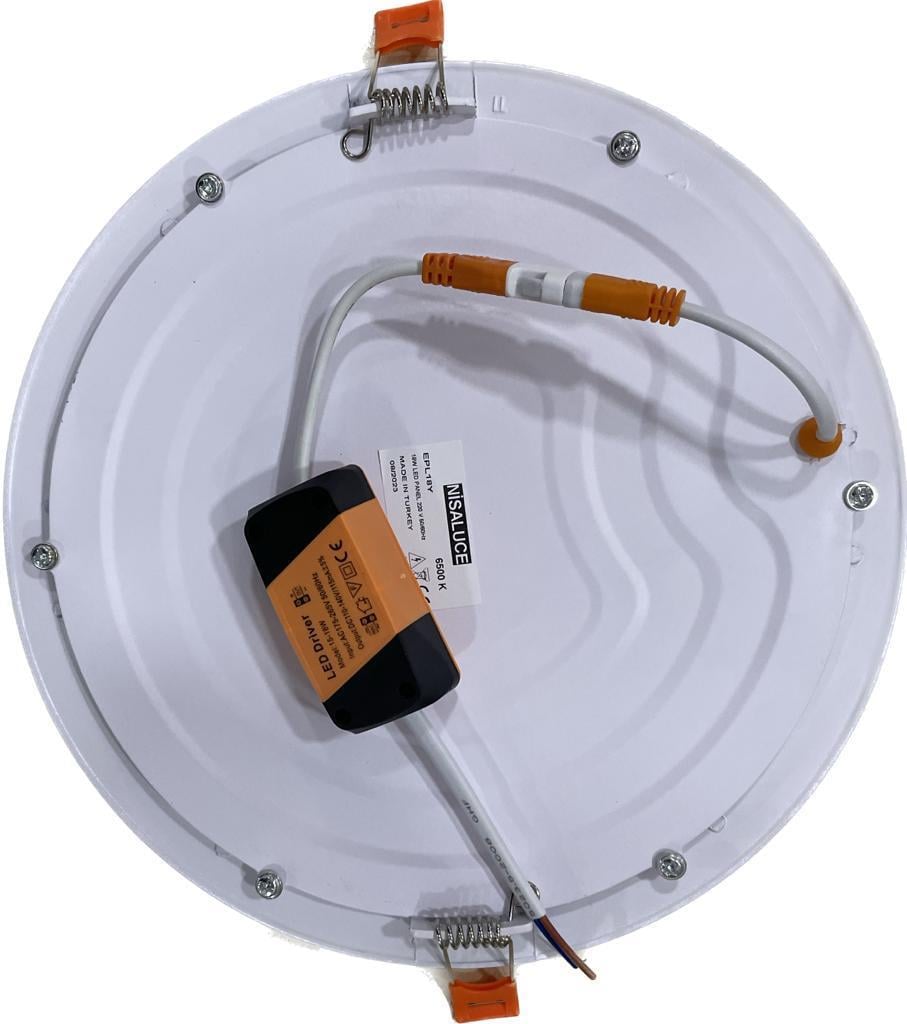 NisaLuce 18W Sıva Altı Yuvarlak Led Panel 6500K