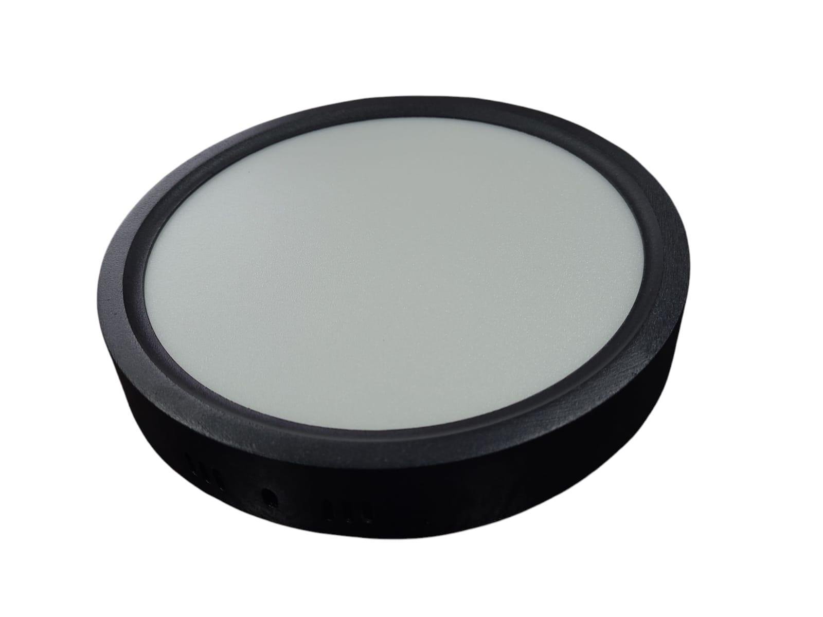 NisaLuce 18W Sıva Üstü Yuvarlak Siyah Kasa 3000K