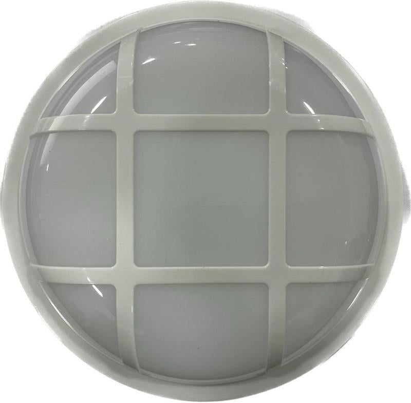 NisaLuce 22W Nemliyer Kafesli Glop Armatür Beyaz Kasa 6500K IP65