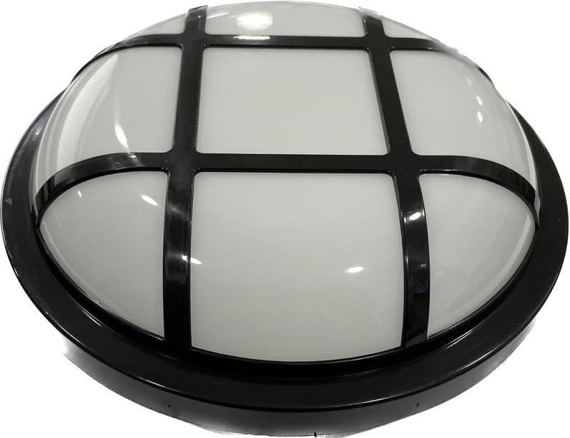 NisaLuce 22W Nemliyer Kafesli Glop Armatür Siyah Kasa 6500K IP65