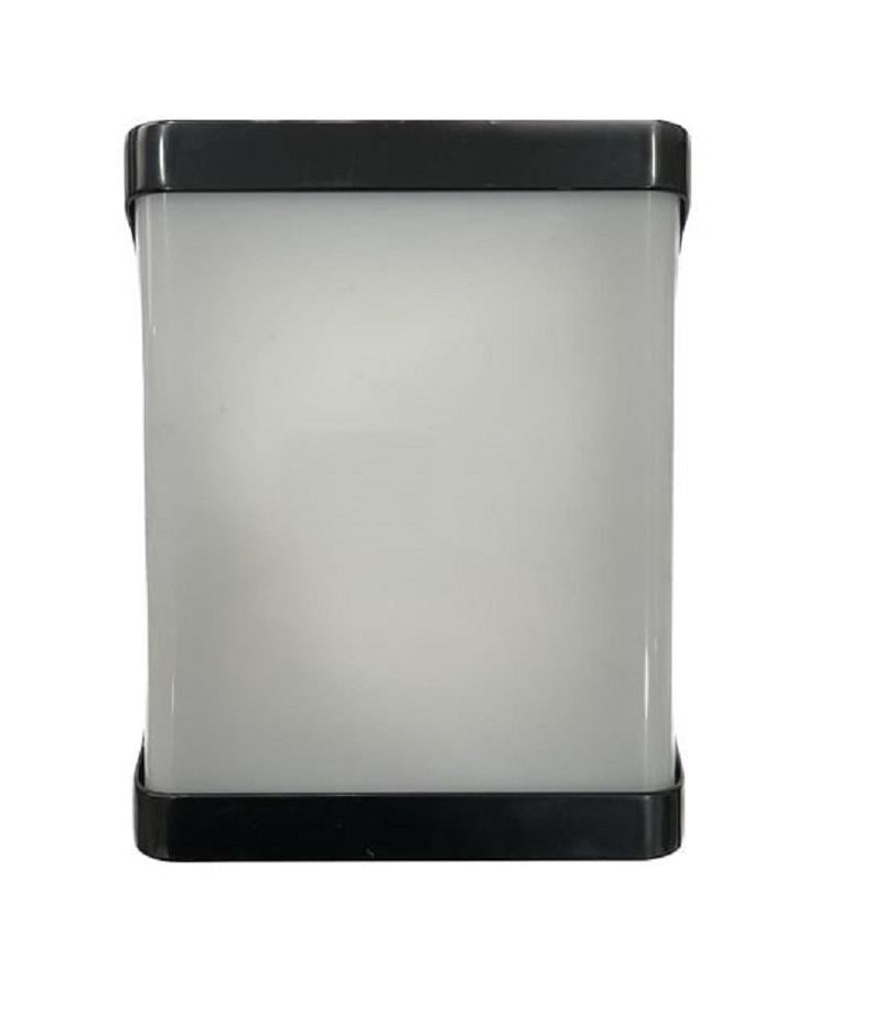 NisaLuce 22W Nemliyer Kare Led Aplik Siyah Kasa 6500K IP65