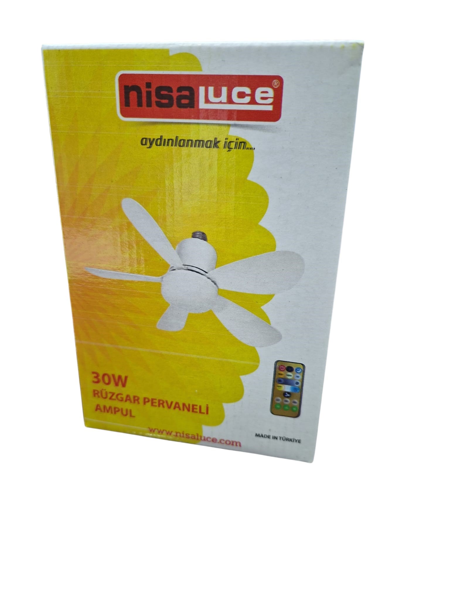 NisaLuce 30W Rüzgar Pervaneli Led Ampul