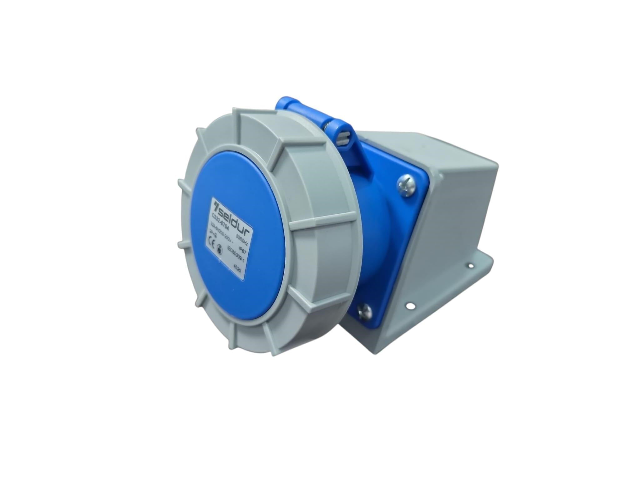 Seldur 3x32A CEE Norm Duvar Prizi IP67