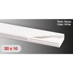 Sert Plastik 20X10 Kablo Kanalı 100 Mt