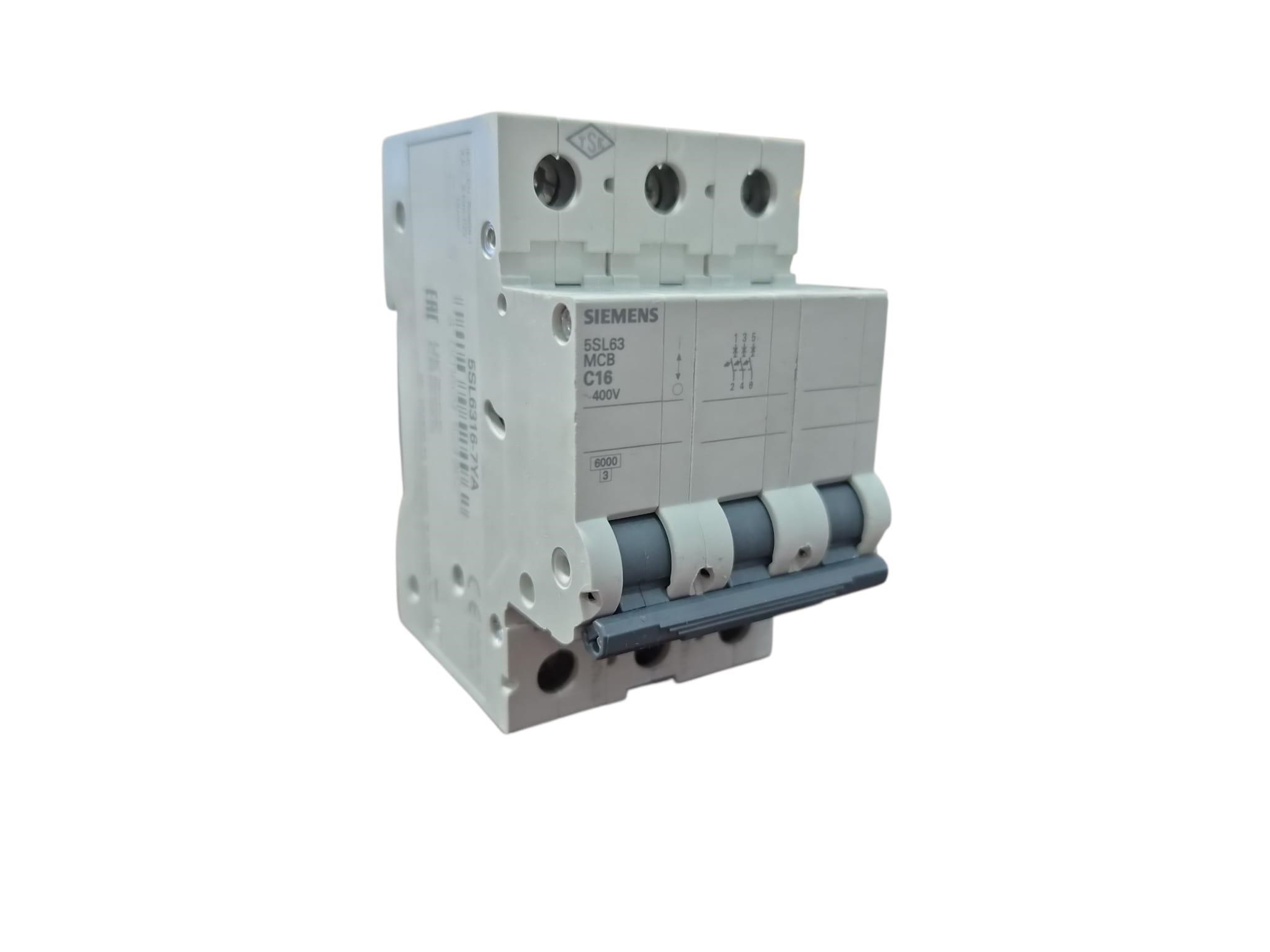 Siemens 3x16A C Tipi Trifaze Sigorta 6kA