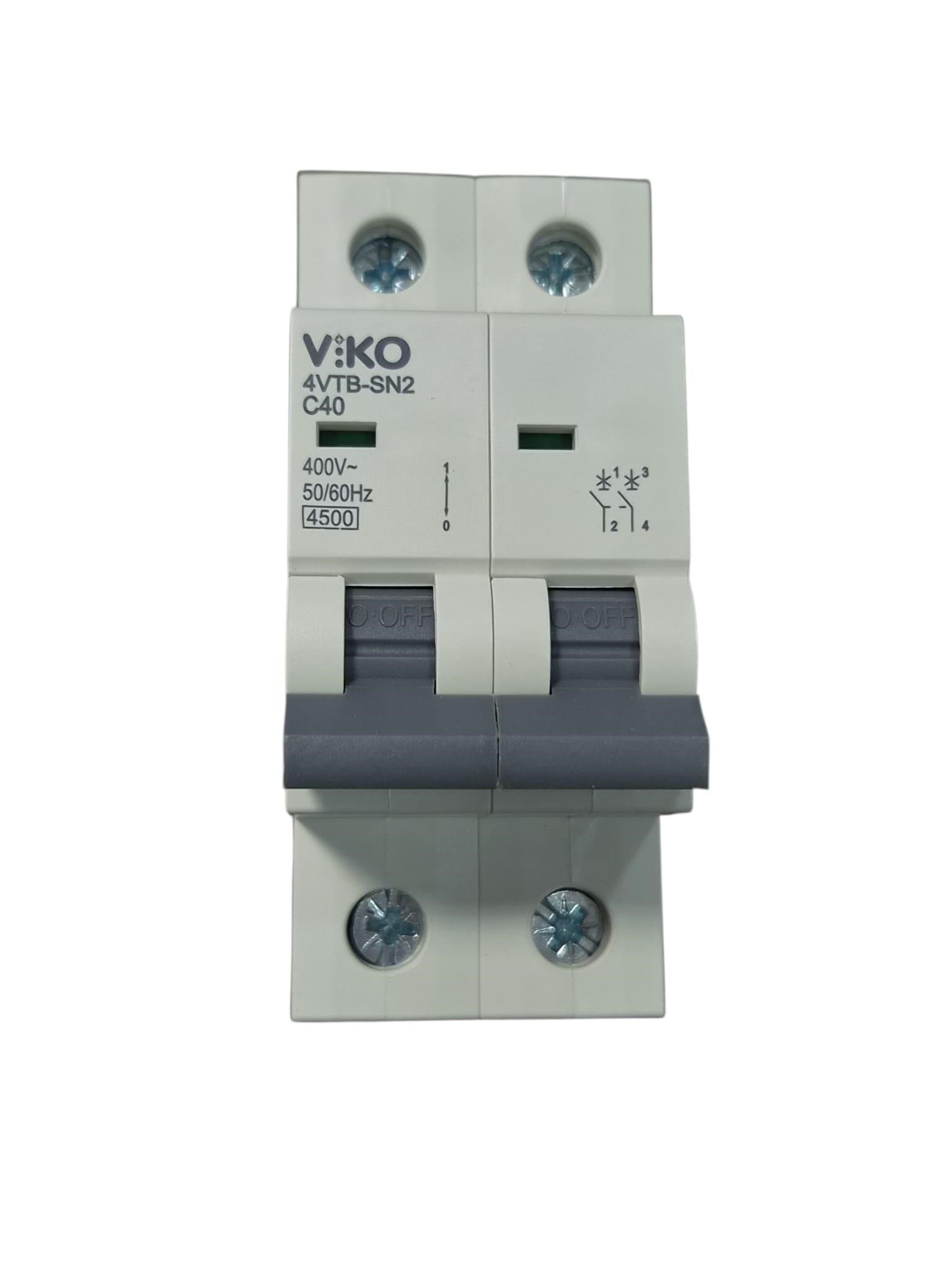 Viko 2x40A C Tipi 4,5kA Otomatik Sigorta 4VTB-2C40