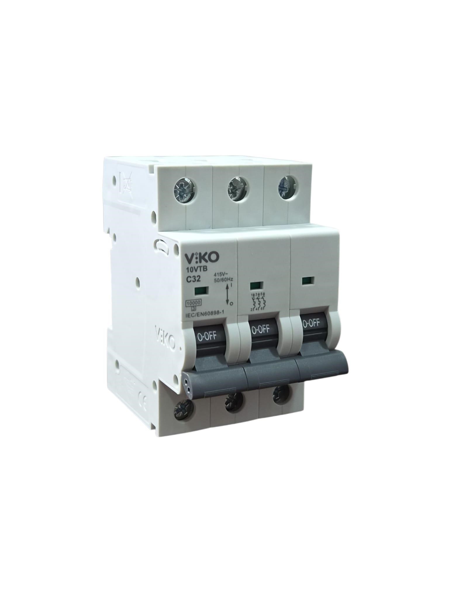 Viko 3x32A C Tipi 10kA Otomatik Sigorta 10VTB-3C32