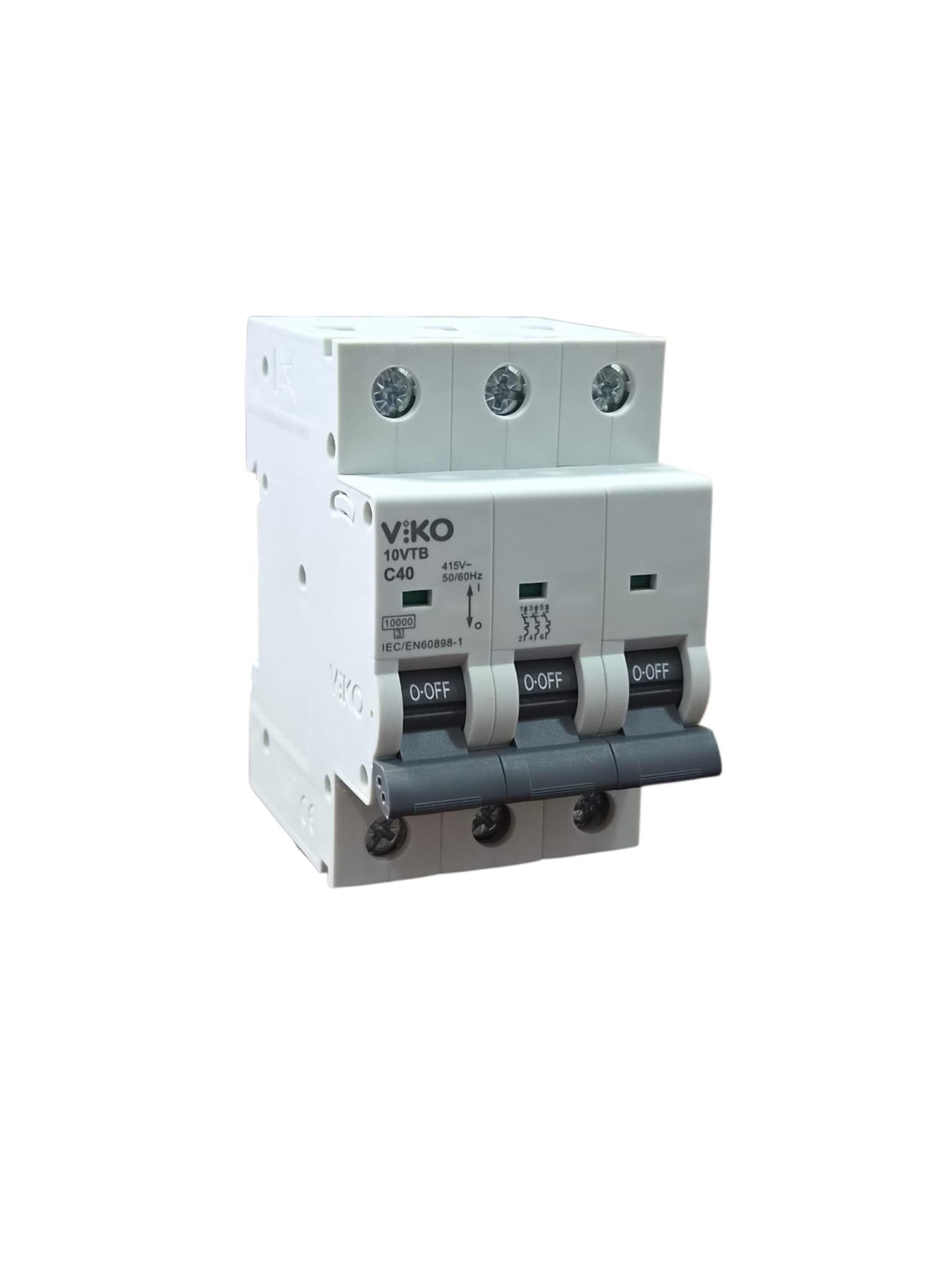 Viko 3x40A C Tipi 10kA Otomatik Sigorta 10VTB-3C40