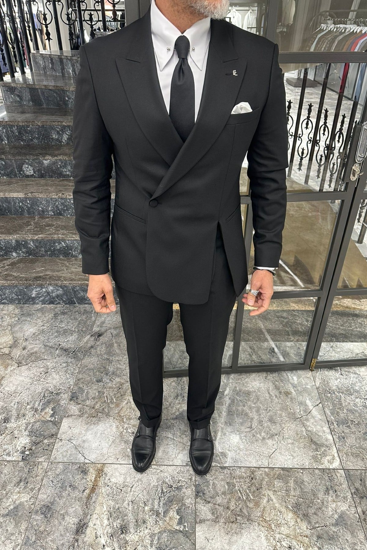  ÖNDEN TEK YIRTMAÇLI TAKIM ELBİSE 
