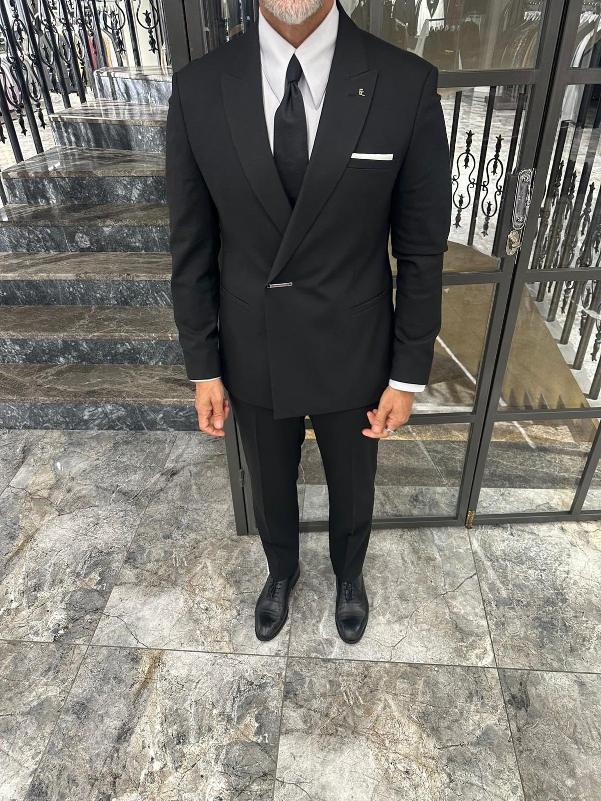  SİRİ YAKA ÇITÇITLI TAKIM ELBİSE 