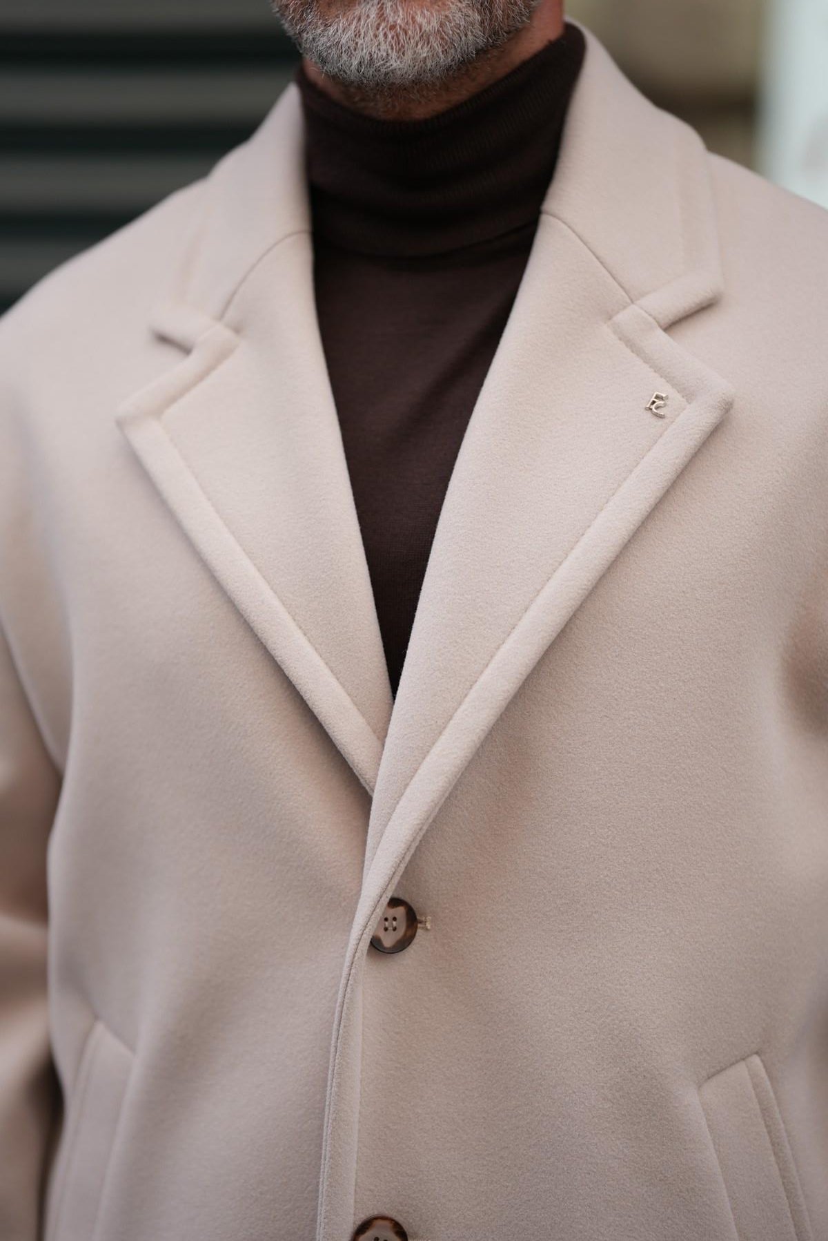 THREE BUTTON OVERSIZE COAT 
