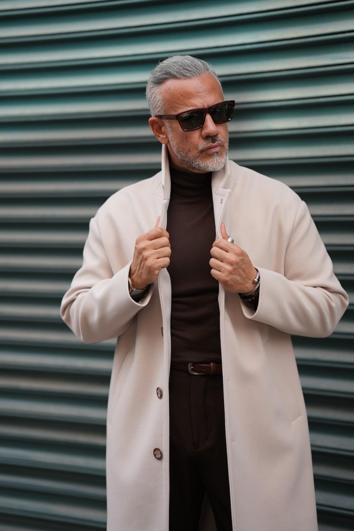  THREE BUTTON OVERSIZE COAT 