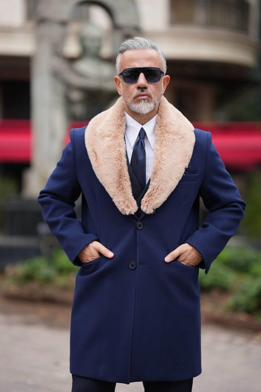 THREE BUTTON FUR COAT
