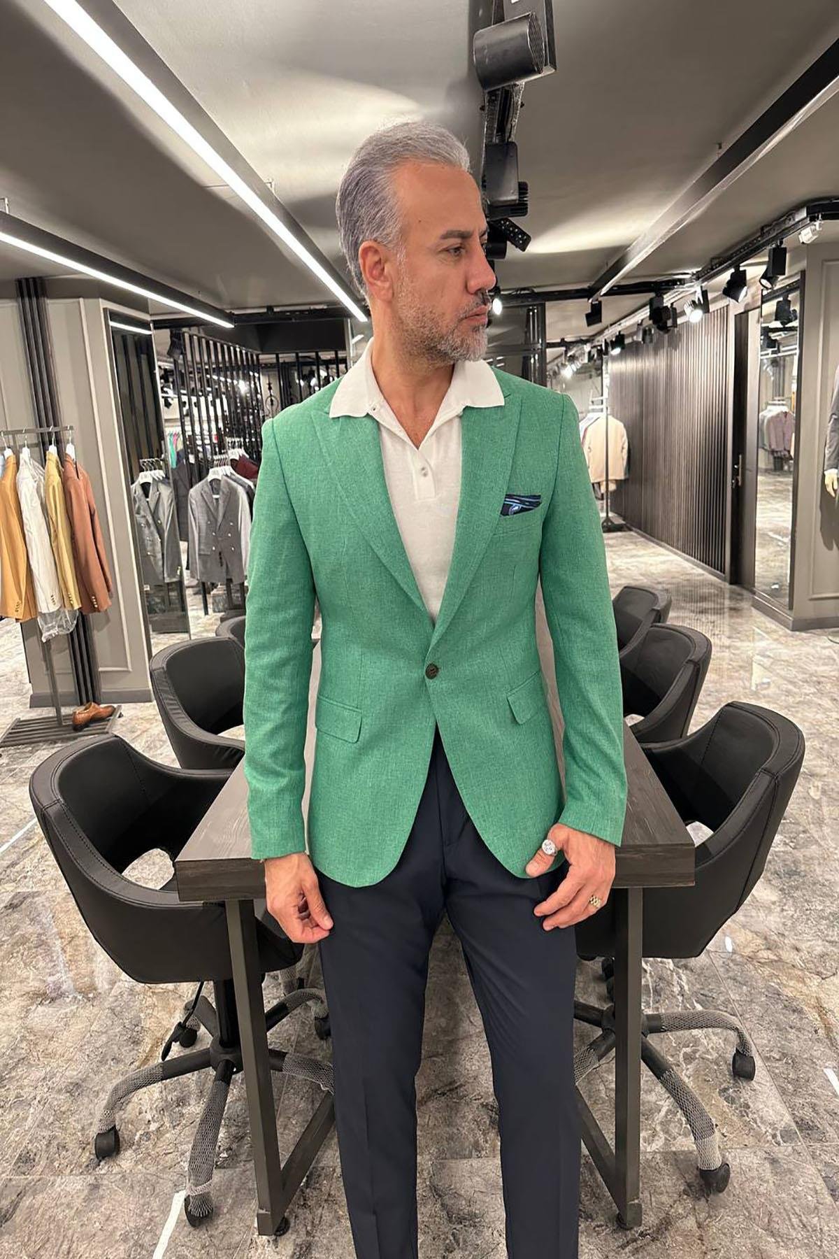  HALF LINING GREEN JACKET