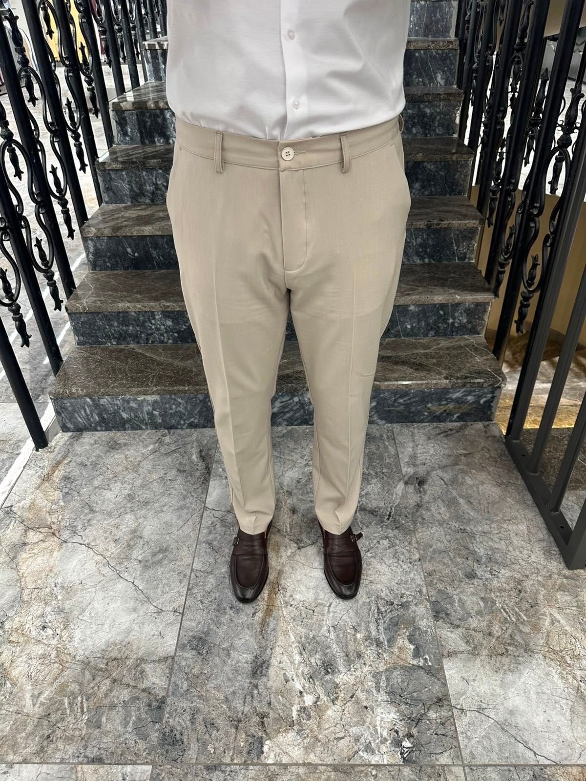 3641 YANDAN LASTİKLİ İPLİ PANTOLON ÖM