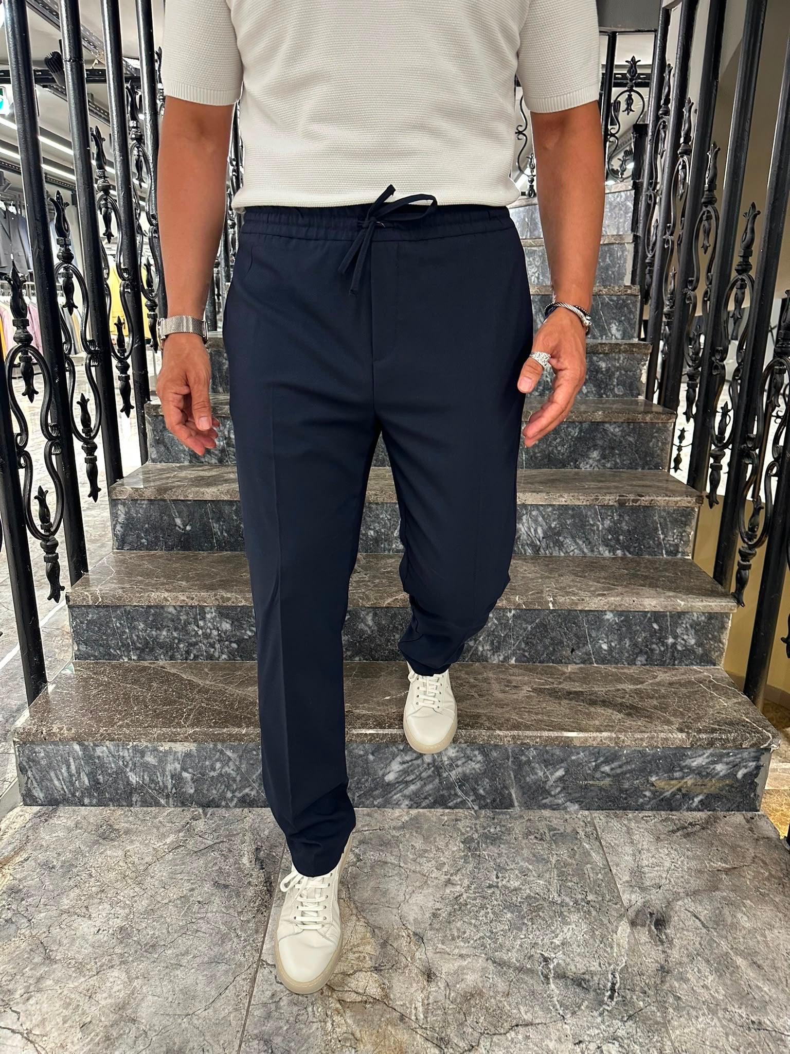 3642 LASTİKLİ İPLİ PANTOLON ÖM