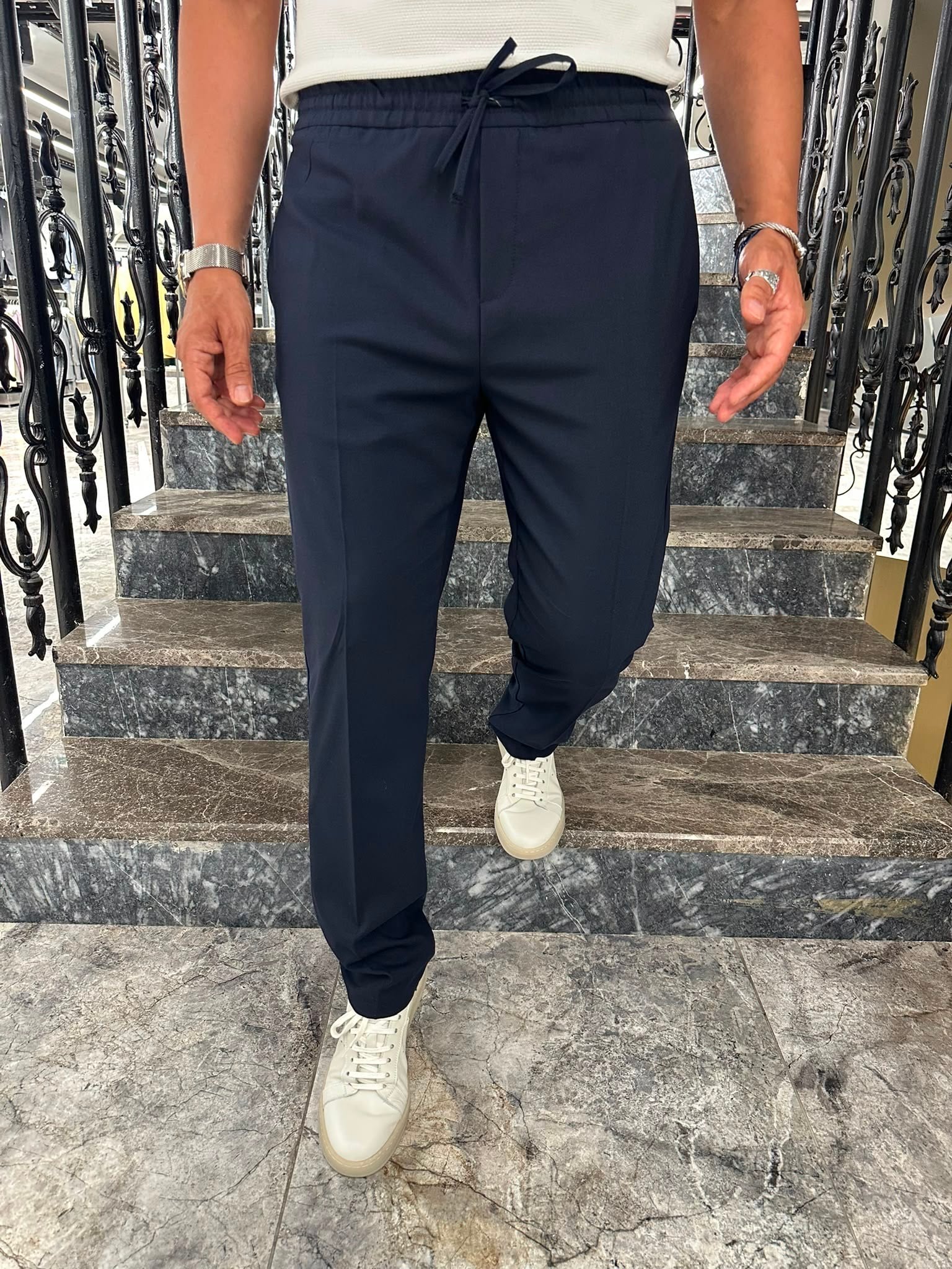 3642 LASTİKLİ İPLİ PANTOLON ÖM