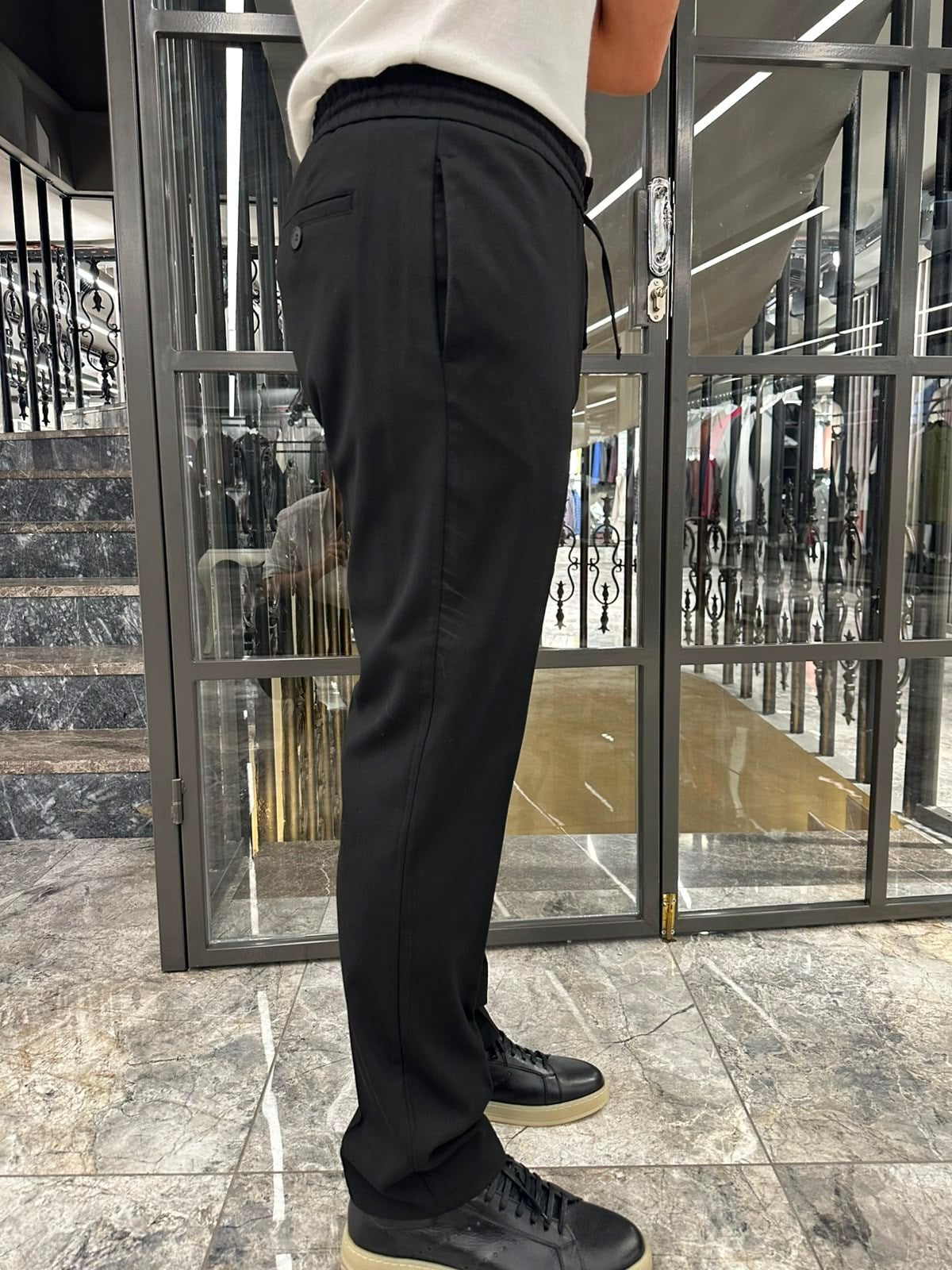 3642 LASTİKLİ İPLİ PANTOLON ÖM